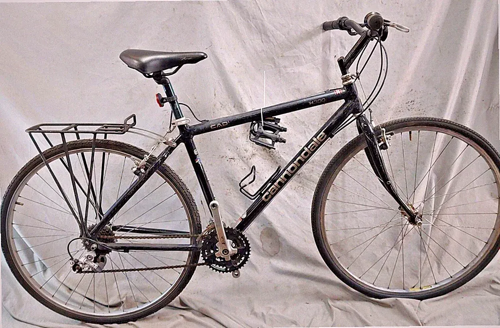 1992 Cannondale H300 City Hybrid Bike Medium 700c Triple Grip USA Made/Shipper:)