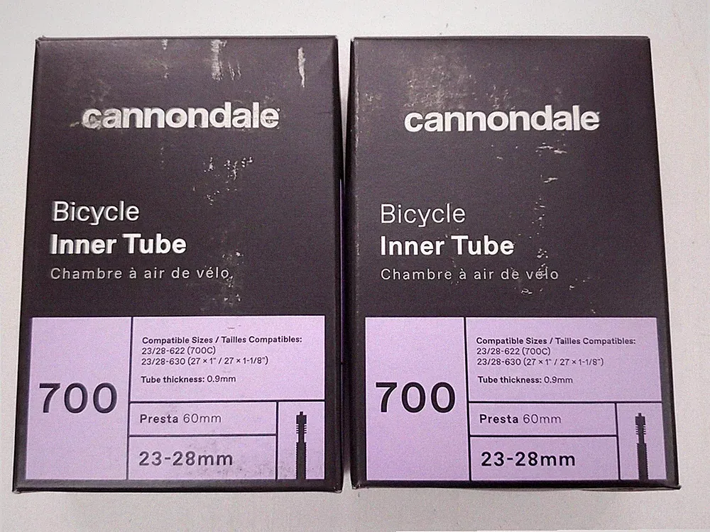 2 Pack Cannondale Bicycle Inner Tube 23-28mm 700C Presta Valve 60mm