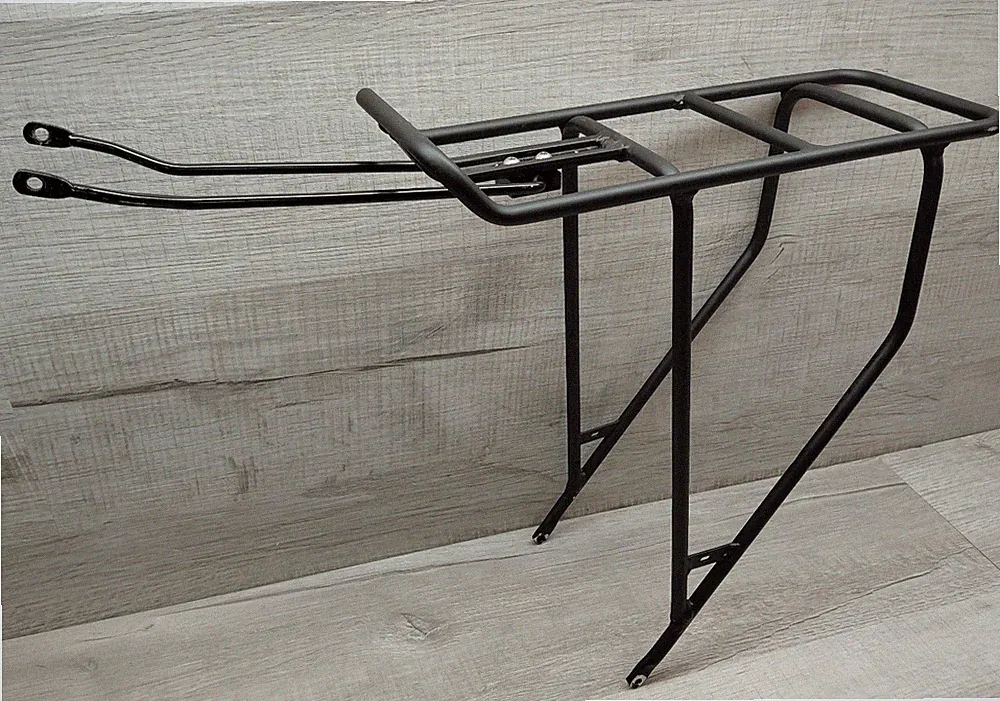 Bicycle Alloy Tubular Heavy Duty Rear Bike, Bicycle Rack Black 14.5" x 5.5"