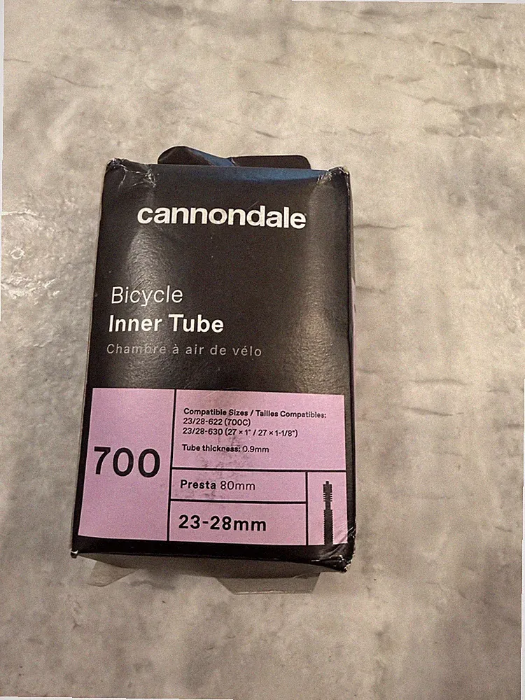 Cannondale Bicycle Inner Tube 23-28mm 700C Presta Valve 80mm