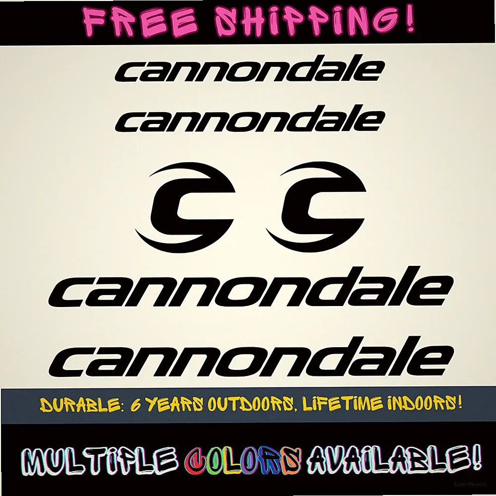 Cannondale Bicycle Sticker Decal Set Frame, Road Bike, MTB, - Free Shipping