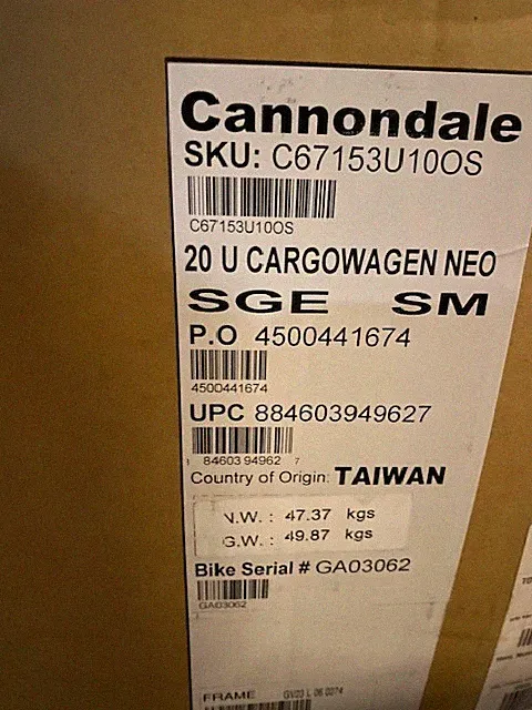 Cannondale Cargowagen Neo C67153U10OS, Sage