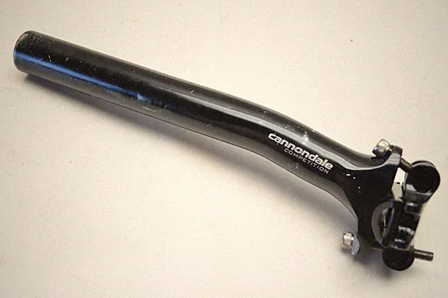 CANNONDALE COMPETITION LAY BACK DBL BOLT 27.2 MM BLACK BICYCLE SEAT POST 240 MM
