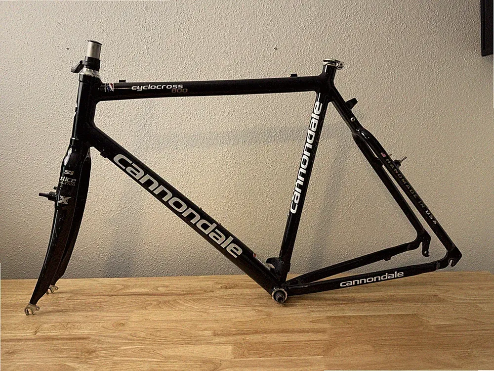 Cannondale Cyclocross 800 CAAD Aluminum Bicycle Frame 56cm W SI Slice Ultra Fork