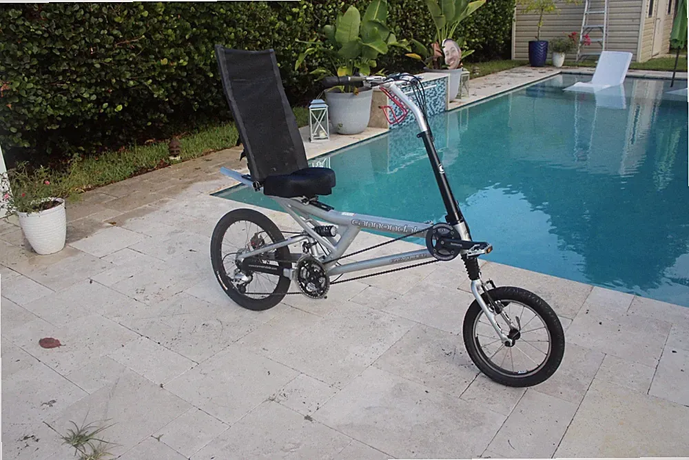 Cannondale Easy Rider Full Suspension Recumbent Bike XT Disc Fox, Headshock