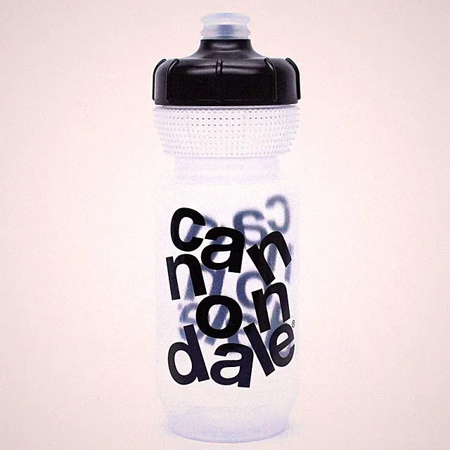 Cannondale Gripper Stacked Water Bottle Clear/Black 600ml