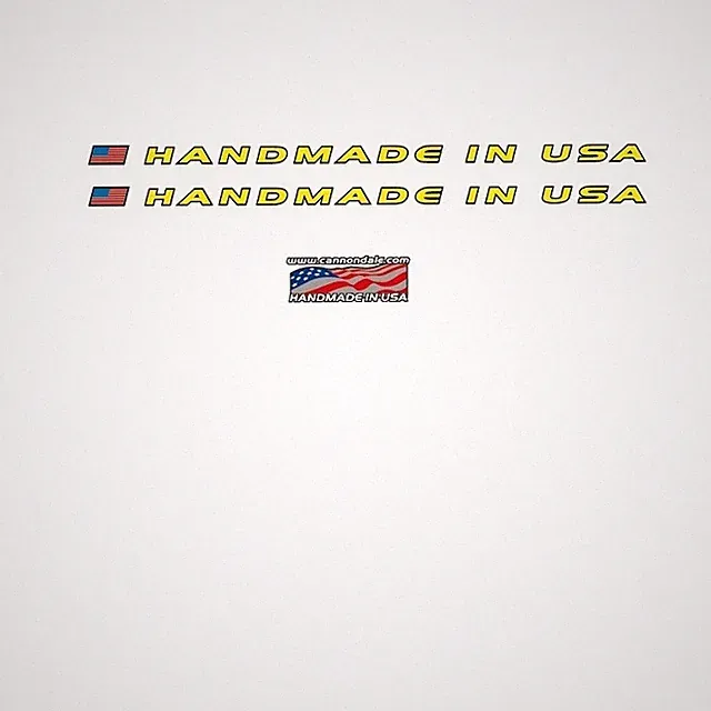 Cannondale Handmade in USA Stickers: Yellow. n.A