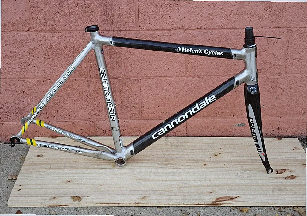 Cannondale Helen's Cycles Made in USA Carbon / Aluminum Bicycle Frame - 55cm