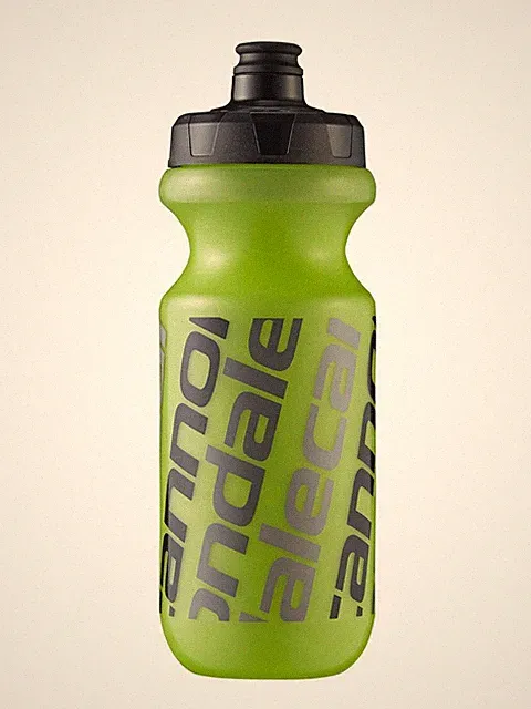 Cannondale Logo Water Bottle Green with Black and Grey Logos CU41532003
