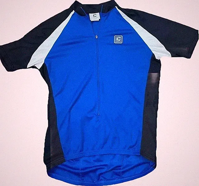 Cannondale Men’s Jersey Shirt Medium Blue Short Sleeve Cycling Biking MTB BMX