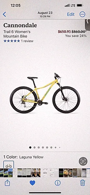 cannondale mountain bike Cujo medium frame
