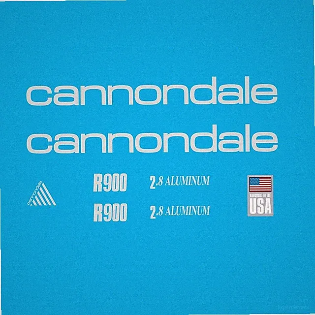 Cannondale R900 Bicycle Frame Stickers - Decals: Silver. n.61