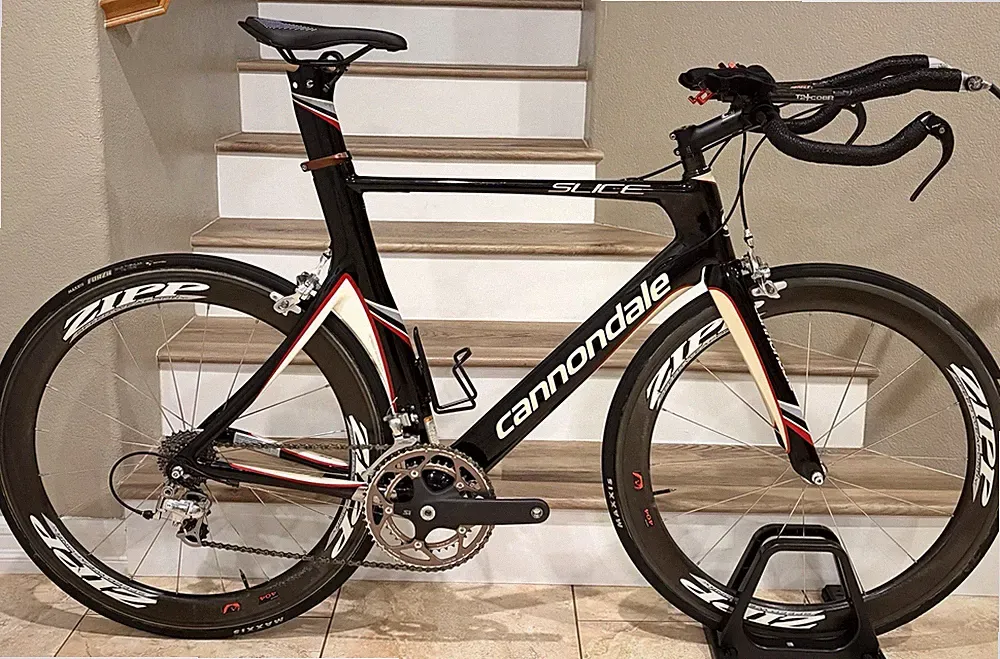 Cannondale Slice Aero Triathlon/TT Carbon Bike Medium Ultegra/ Zipp Carbon
