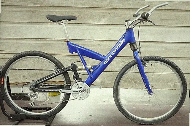 Cannondale Super V1000 18.5" Mountain 26er 3x9 Bicycle Bike XT Full Suspension