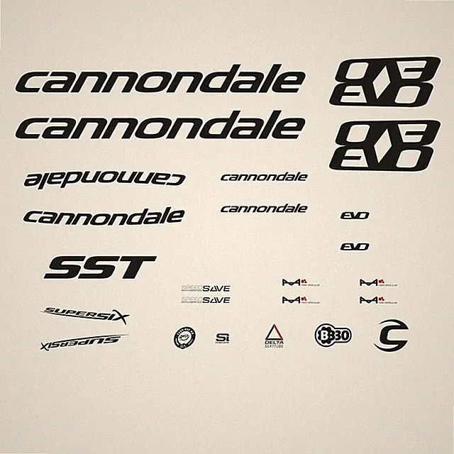 Cannondale Supersix EVO Bicycle Decals, Stickers: n.5505