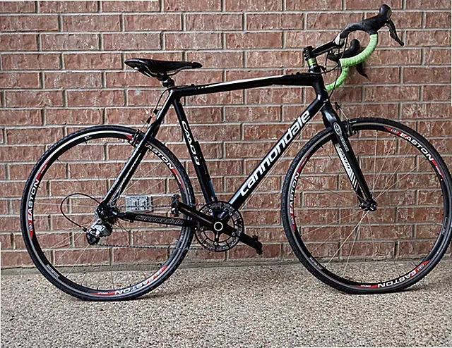 FOR PARTS Broken Cannondale Caad 9 cyclocross 2009 56cm Easton Wheels