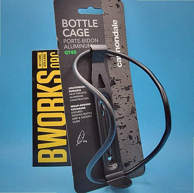 NEW Cannondale GT40 Water Bottle Cage Black Alloy 40g FREE SHIPPING!!