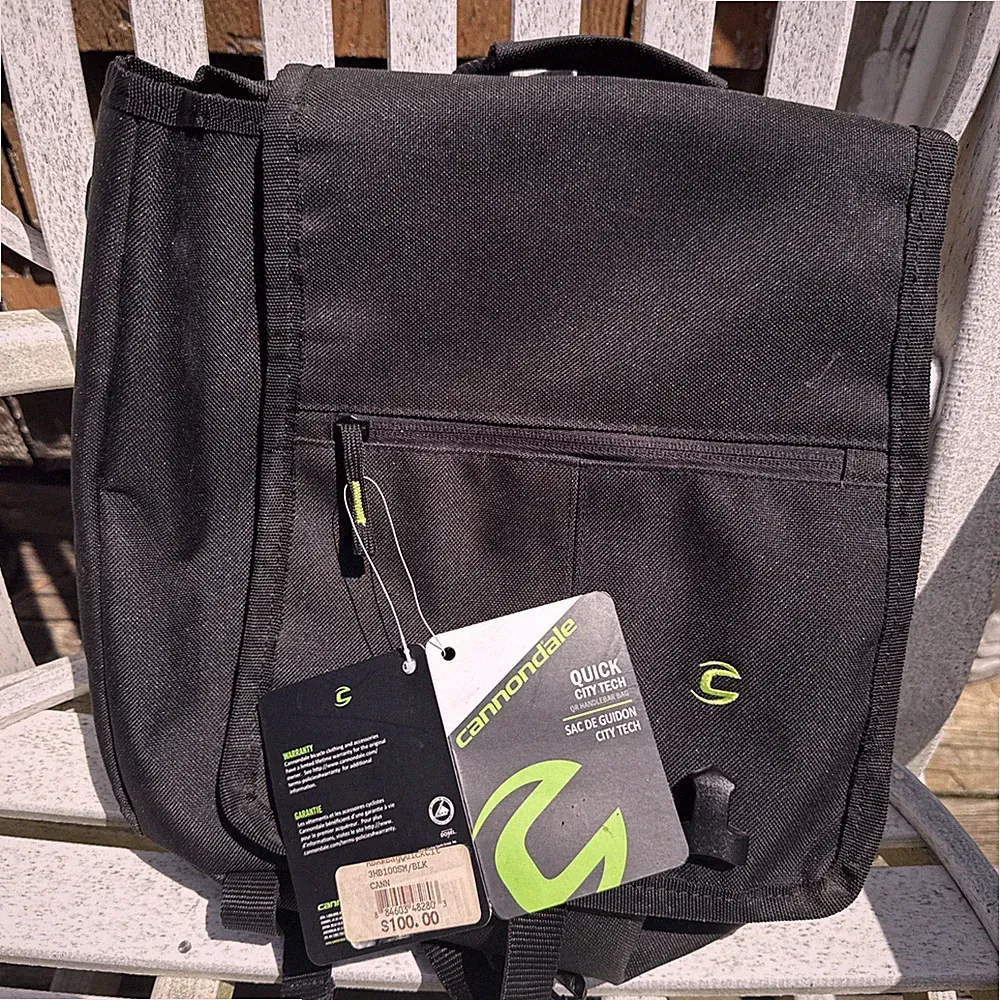 New Cannondale Quick City Tech QR Handlebar Bag, Biking Bicycle Cycling Pannier