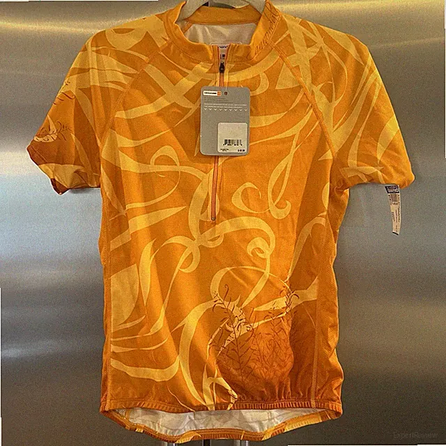 NWT Cannondale Women's S Orange Botanic Cycling Biking Jersey Shirt