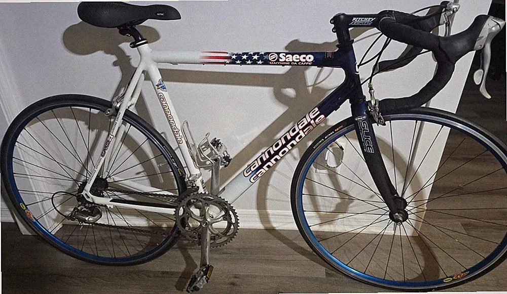 RARE Cannondale CAAD4 Saeco Macchine De Caffe Stars and Strips USA Edition