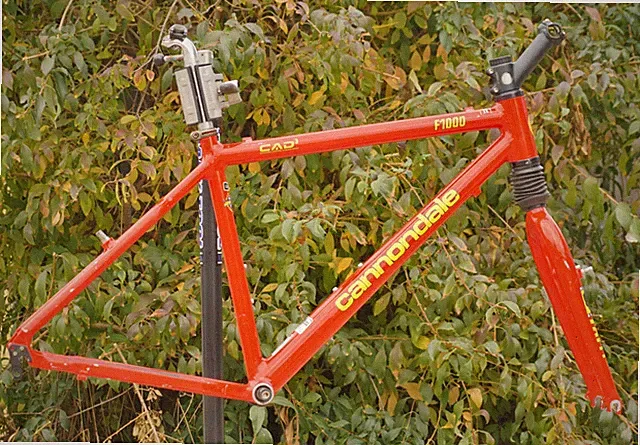 Vintage Cannondale F1000 Frameset Mountain Bike Frame Fork Headshok CAD3 1998