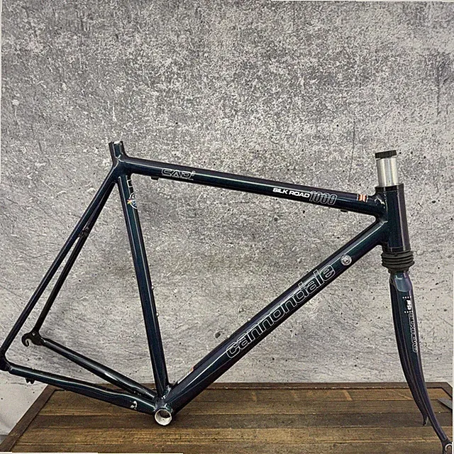 Vintage Cannondale Silk Road 1000 Frame 700c 60 135 Green Purple Reptilian Fade