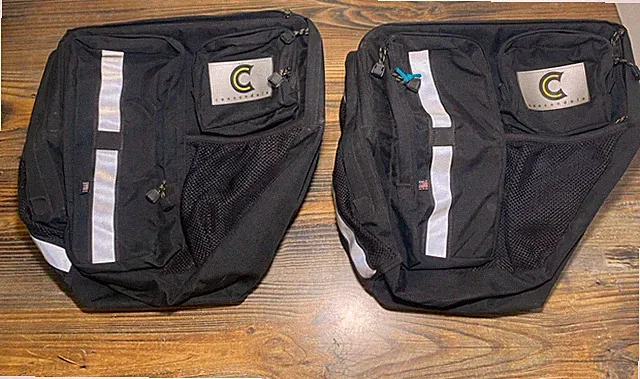 Vintage Cannondale USA Touring Panniers Pair Bike Saddle Bags Made in USA 1998