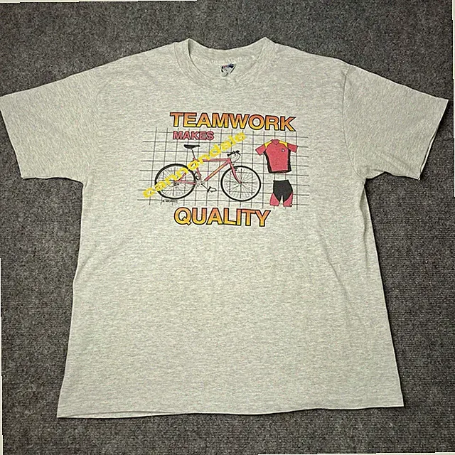 Vtg Cannondale Bicycle Biking T-shirt Mens L Single Stitch Tee Heather Gray