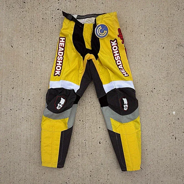 VTG NOS Cannondale HeadShok BMX Racing Pants 90s Volvo Team Yellow Size G1N